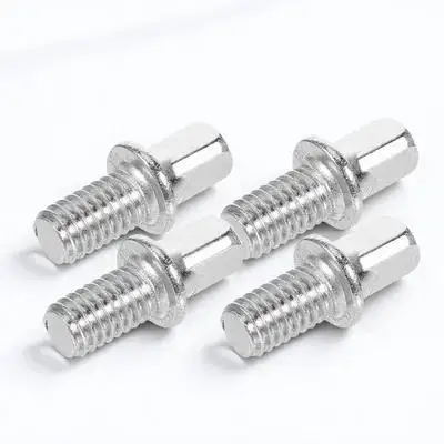 

10Pcs Drum Repair Parts M6x10mm Silver Plated Iron Screw Bolts for Snare Strainer Pedal Shaft Jazz Drum Accessories