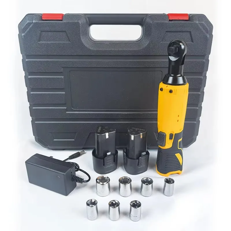 

Portable 21V High Torque Brushless Cordless Electric Ratchet Wrench Screwdriver Li-ion Battery Industrial DIY Tool