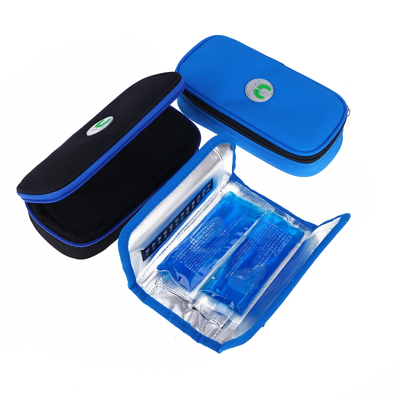Waterproof Diabetic Insulin Cooling Bag Protector Pill Refrigerated Ice Pack Medical Cooler Organizer Travel Case With Gel