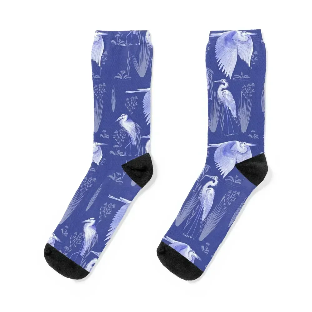 Blue Heron Socks aesthetic Children's Socks Women Men's