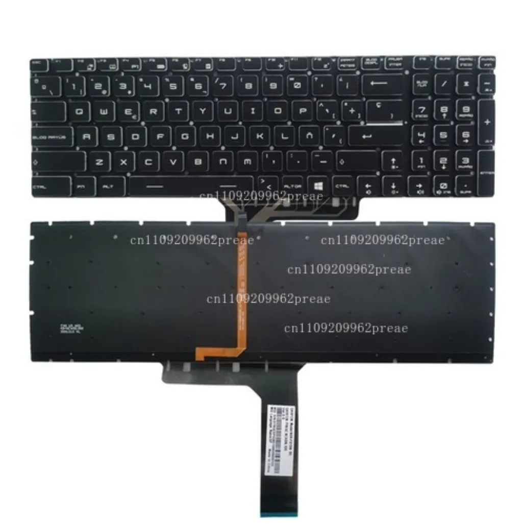 S For MSI GF75 Thin 8RC 9RD MS-17F1 MS-17F2 MS-17F5 Latin Spanish Keyboard