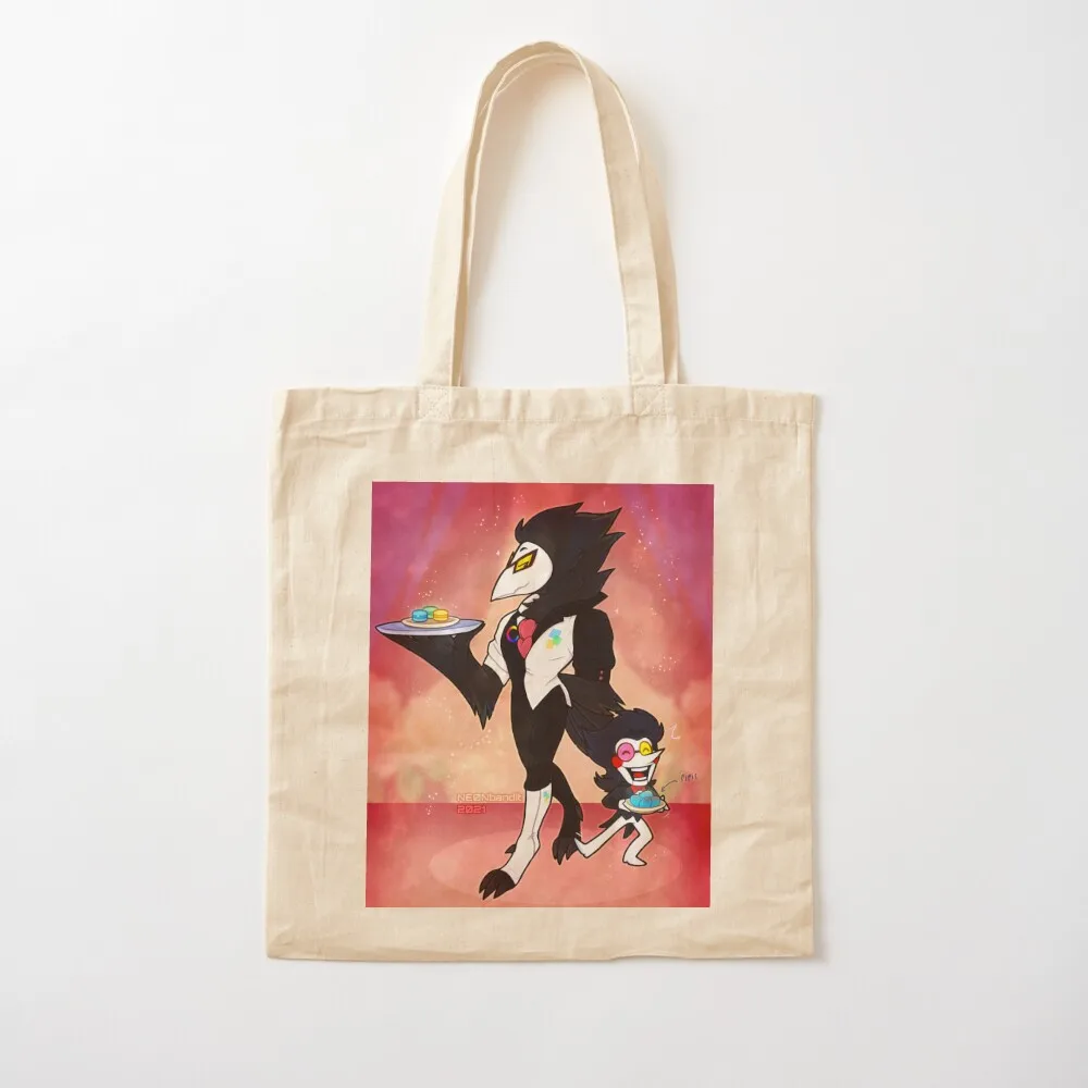 

Welcome to Color CafÃ© - Swatch and Spamton Deltarune Fan Art Tote Bag