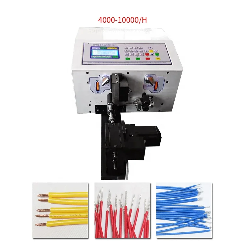 Factory TR-508-NX2/N Automatic Wheels Enamel Copper Wire Cutting and Stripping Machine Powered Electric Wire Stripping Machine