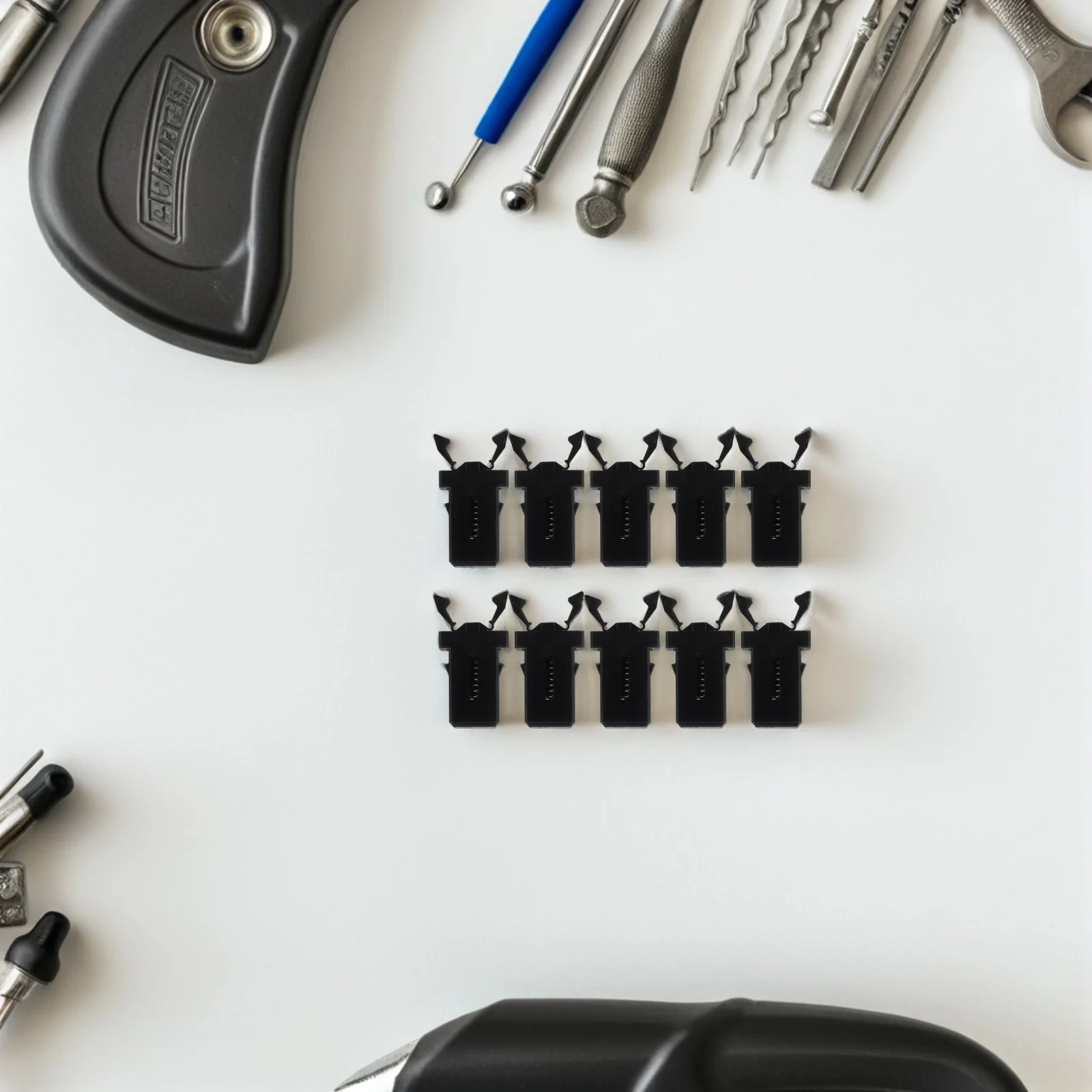 

10pcs Press For Trash Replacement Buckles Plastic Garbage Can Push-Buttons Waste Bin Pressing Lock Household Trash Can