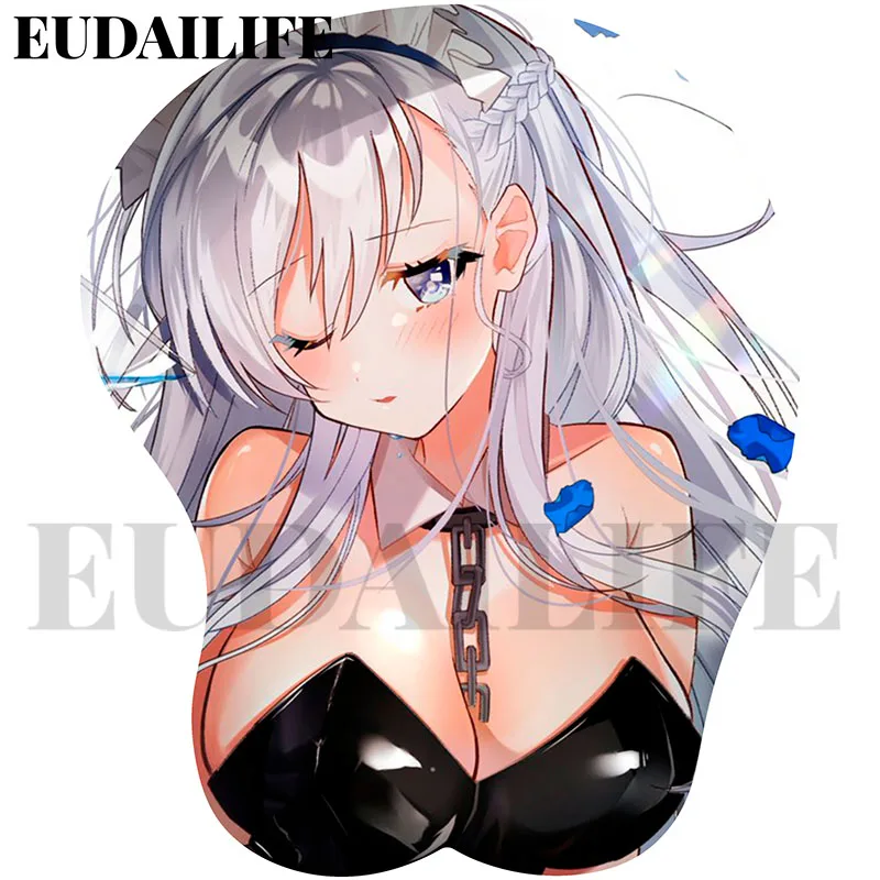 Azur Lane 3D Mousepad Atago Belfast Louis Amagi Hand Wrist Rest Mouse Pad Mousepad Silicone Oppai Soft Mouse Mat Office Work