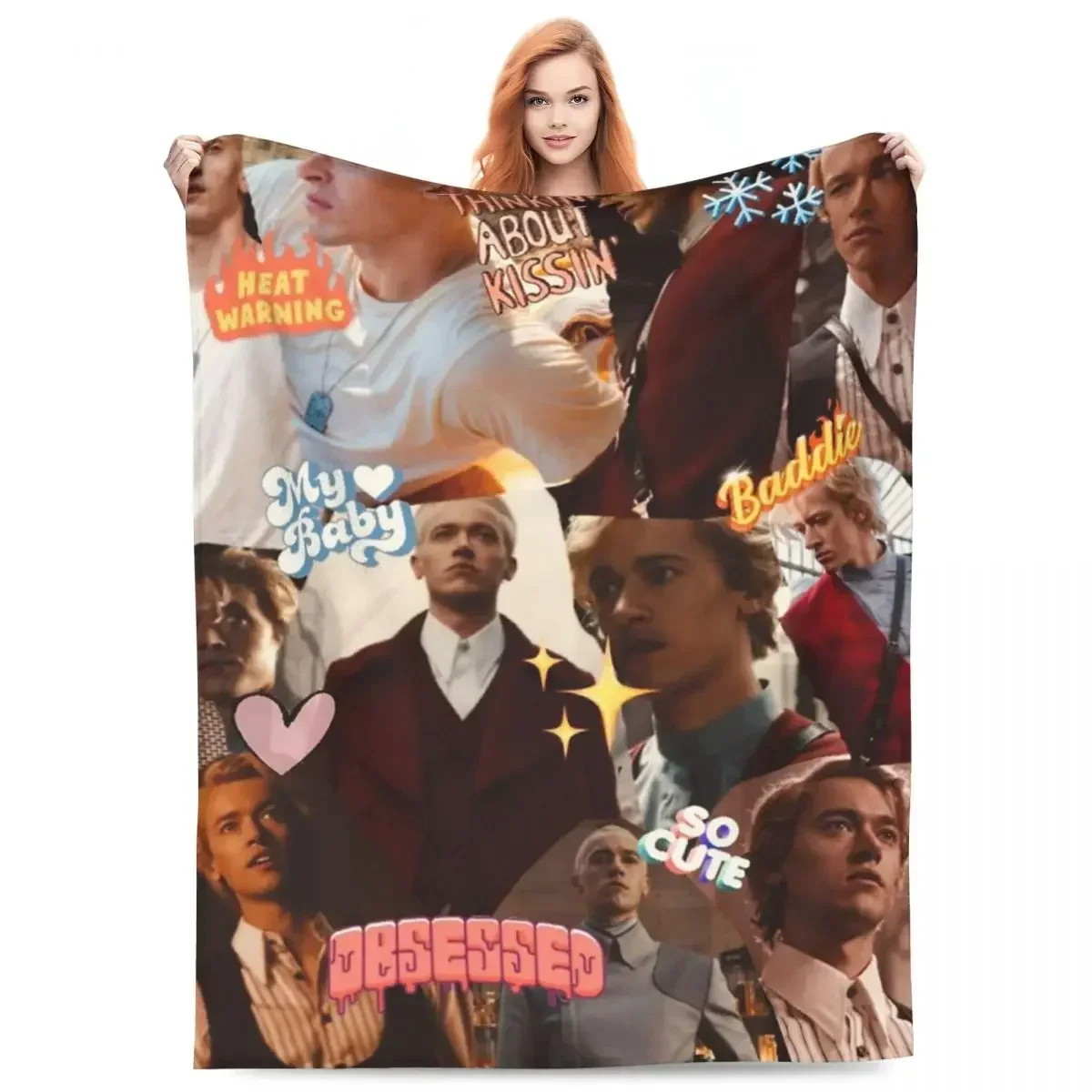 

Coriolanus Snow Vintage Collage Blanket Velvet Print The Hunger Games Cozy Super Soft Throw Blankets for Bedding Outdoor Quilt