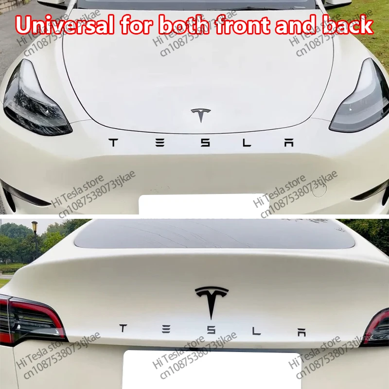 3D car logo rear letter mark electroplated auto logo mark for TESLA tail mark MODEL/3/S/XHW car accessories personalized styling