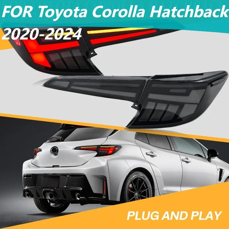 

Pair LED Tail Lights For Toyota Corolla Hatchback 2020-2024 Sequential Turn Signal