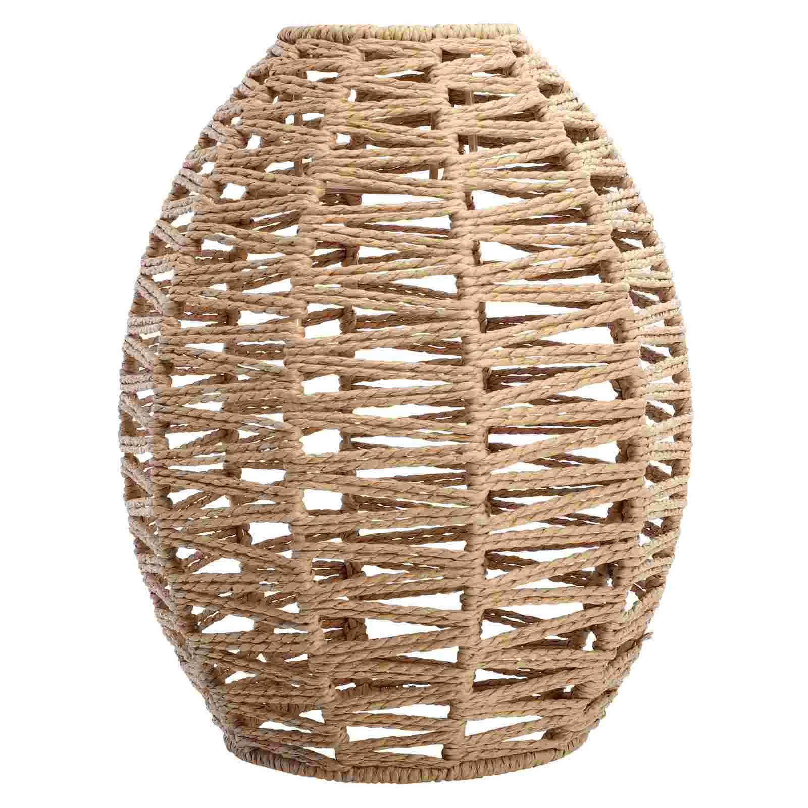 

Creative chandelier lamp shade hand-woven lamp shade imitation hemp rope woven lamp shade household lamp shade decoration