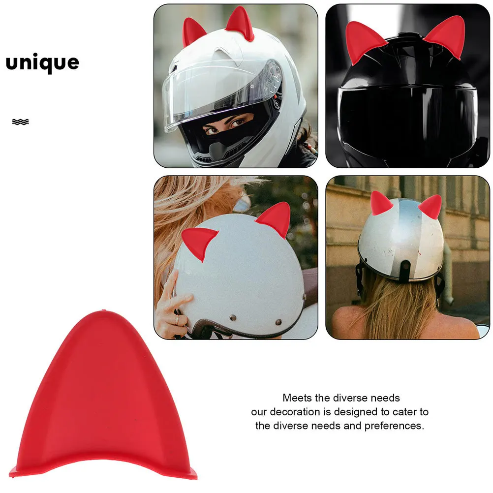 زوج واحد من ملحقات أذن القط قابلة للفصل ولطيفة ومبتكرة للدراجات النارية وخفيفة الوزن ومتينة وسهلة التنظيف #3