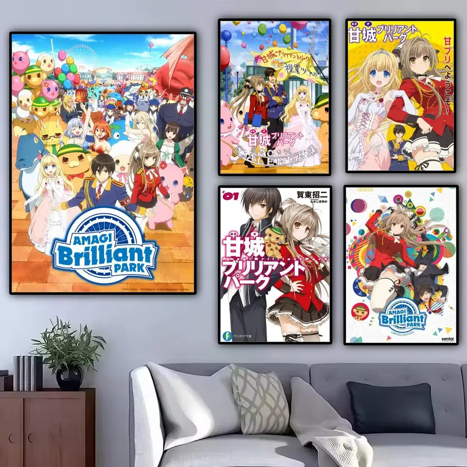 Anime Amagi B-Brilliant P-Park Sento Isuzu Poster Modern and Elegant Wall Stickers for Home Decor Living Room Dormitory Wall Art