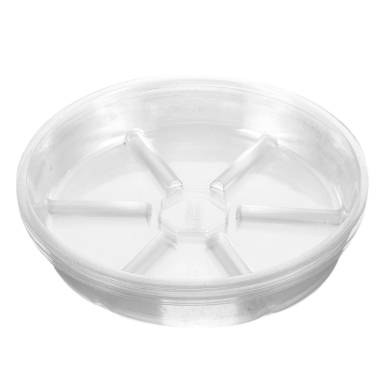 

15Pcs Clear Plastic Flower Pot Saucer 6Inch Transparent Plant Drip Tray for Potted Plants Easy Care Floor Protection Planter