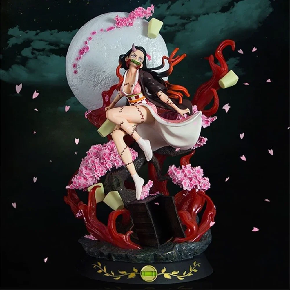 

Hot Demon Slayer Anime Figure 31cm Kamado Nezuko GK Statue Adult Demon Action PVC Model Collectible Children's Toys Gift