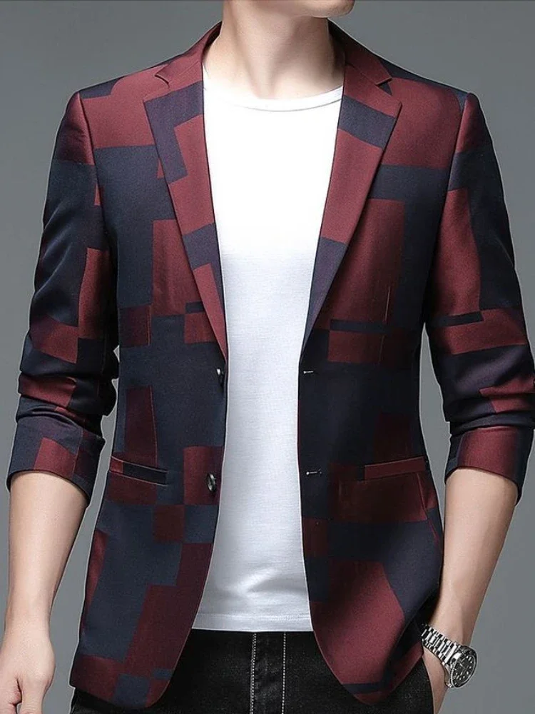 Oversize Single Breasted Man Suits and Blazers Coats Party Plus Big Size Jacket for Men New in Clothing Summer Fashion 2024