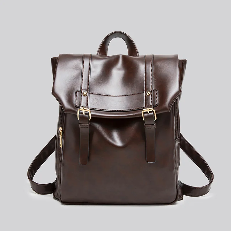 Zaino per ragazze in pelle PU carino stile giapponese Zaino per notebook per studenti delle scuole con patta stile preppy Zaino da viaggio per donna Kawaii