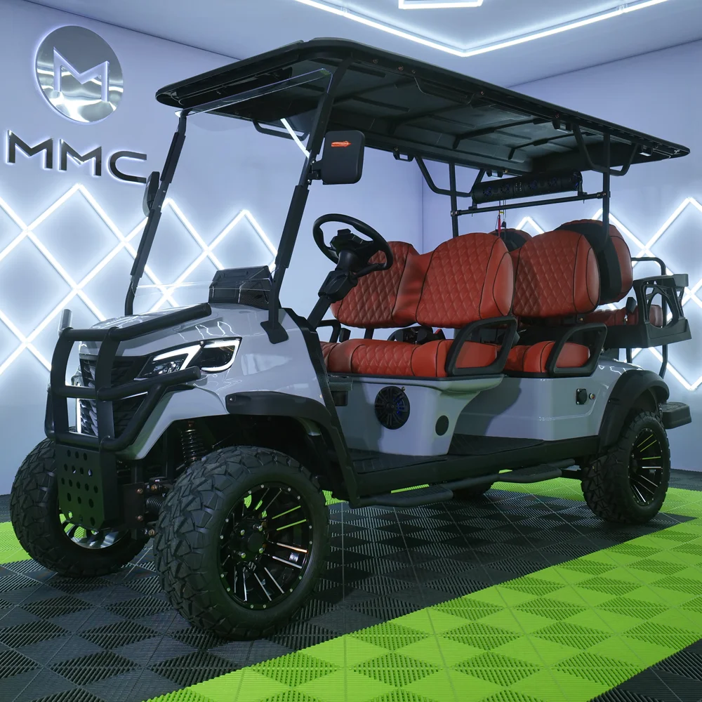 China Manufacturer Wholesale 100/120km Mileage Lead Acid/Lithium Battery 48V/60V/72V 6 Seats Hunting Golf Cart Electric