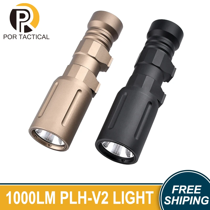 WADSN Tactical PLHV2 Micro Flashlight Mini LED Scout Light 1000 Lumens Airsoft Pistol Accessories PLH Metal Hunting Weapon Light