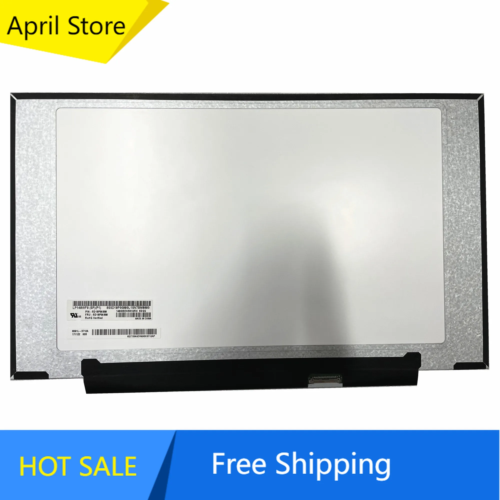 LP140WF8-SPP1 fit LP140WF8-SPQ1 SPQ8 SPQ9 N140HCA-EAC 14.0'' Laptop LCD Screen Panel 1920*1080 EDP 30 Pins