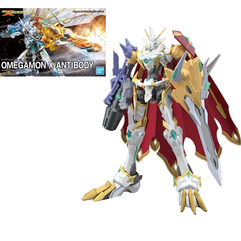 

Original BANDAI FRS Digimon Adventure Omegamon X-Antibody Anime Action Figures Assemble Collection PVC Model Toys For Children