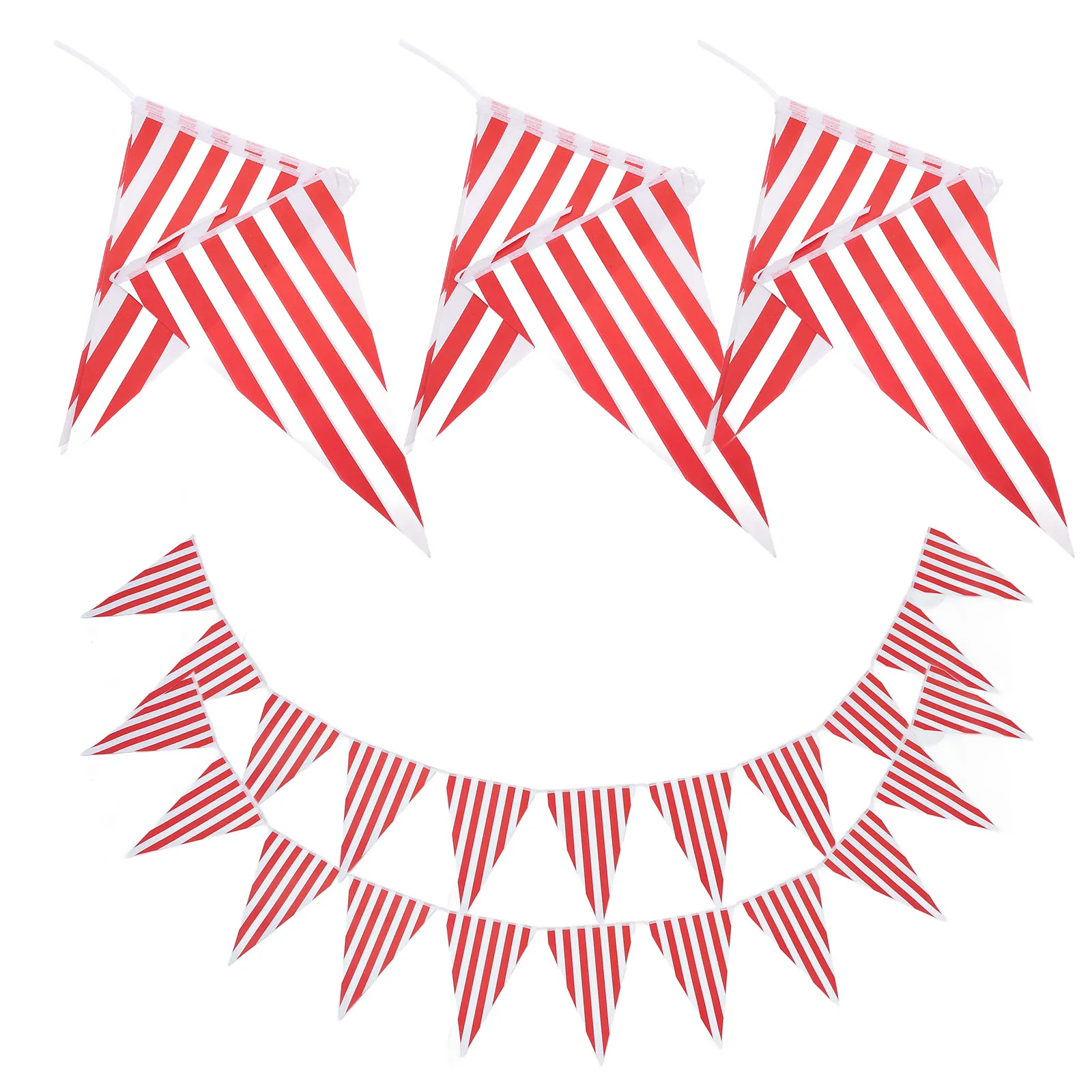 

5 Strings Carnival Bunting Outdoor Decoration Flag Circus Theme Party Banner Triangle Pennant Bright Festive Event Supplies