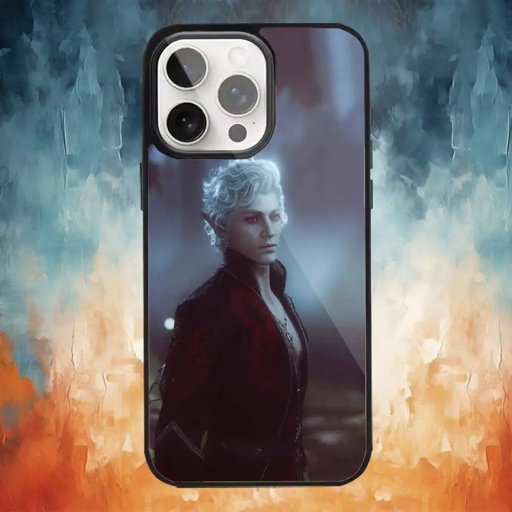 Funda de teléfono Astarion B-BaldursS Game para iPhone17,16,15,14,13,12,11 Plus,Pro Max, carga inalámbrica magnética Magsafe