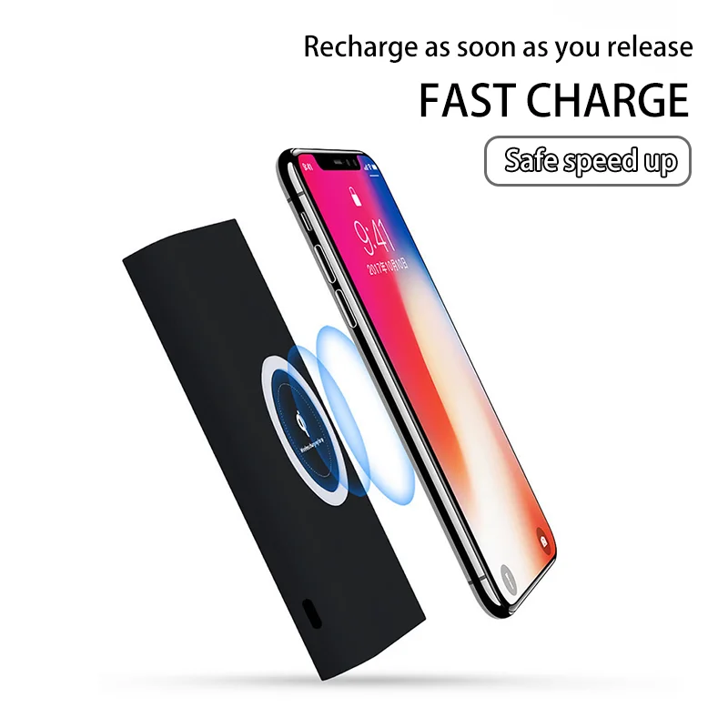

New 20000mAh Portable External Battery Power Bank Qi Wireless Charger PowerBank For iPhone X 8 Plus Samsung S10 S9 S8 Poverbank