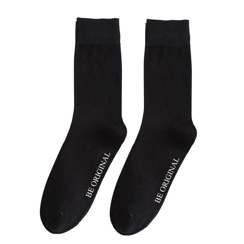 Fashion Long Autumn Male Cotton Socks Custom Printing Socks Breatheable Dress Casual Crew Cotton Socks  Long Socks For Male