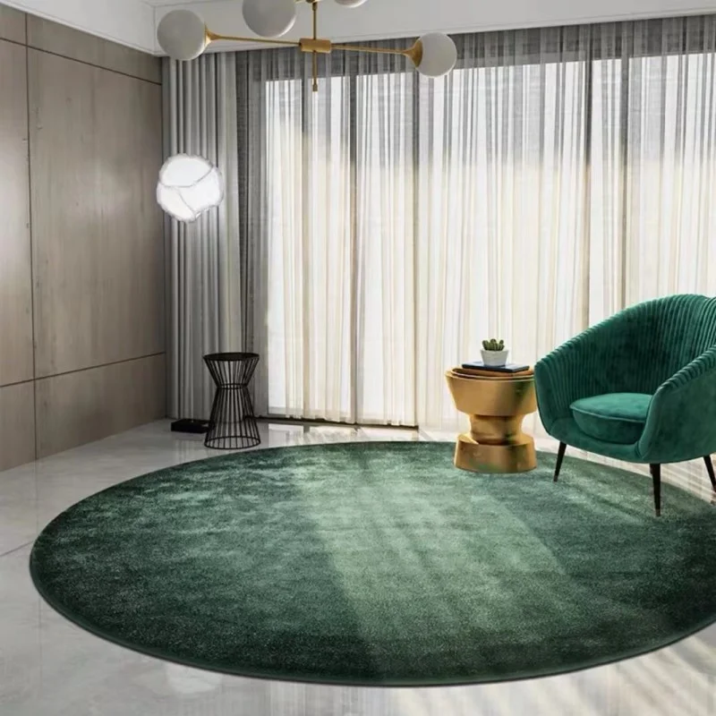 

Modern Minimalist Round Carpet – Large Fluffy Soft Area Rug for Bedroom, Living Room, Lounge Decor, Solid Color Non-Slip Mat