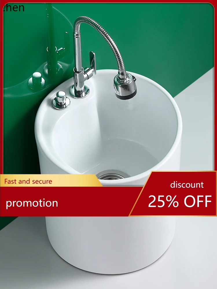 

YFY round Mini Wash Mop Pool Slot Floor Type Ceramic Floor Type Geobasin