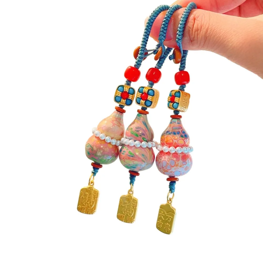 معبد نفس النمط غير المطاط التراث ورنيش قطة الحظ قلادة محظوظ القط حقيبة مفتاح الهاتف سحر الزخرفية لطيف أنيق #5