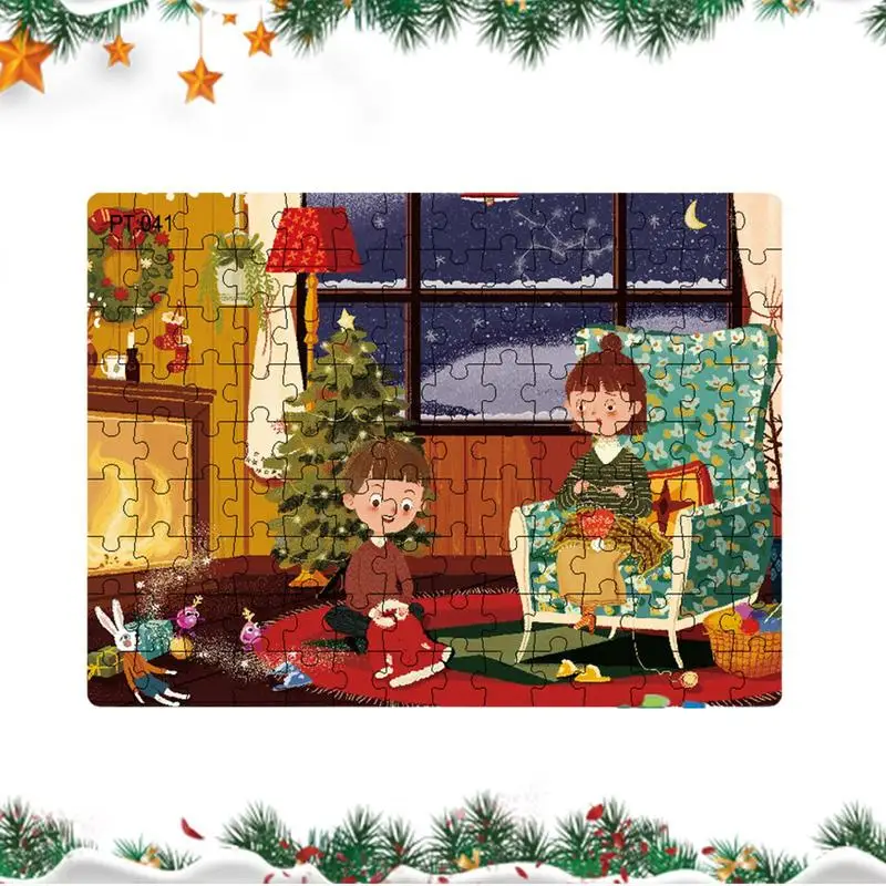 

Santa Claus Jigsaw Puzzles Santa Claus Cardboard Jigsaw Christmas Jigsaw Puzzles Educational Game For Boys Kids Ages 2-8 Birthda