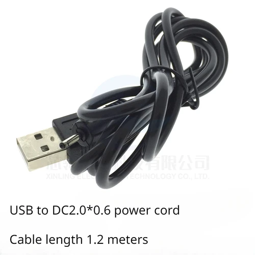 Imagen 2 del producto Cable de alimentación USB a DC5.5/2,0/2,5/3,5/4mm, cable de carga DC5V, agujero redondo de 1,2 metros