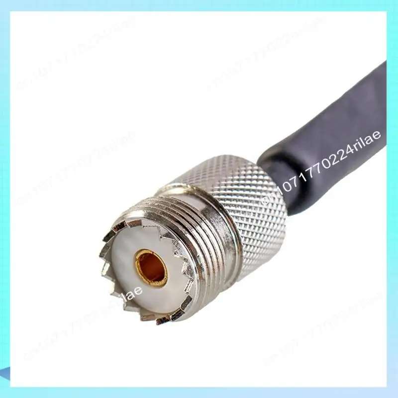 A17Z Window/Door Pass Through Flat RF Coaxial Cable PL295 UHF Male To SO239 UHF Female 50 Ohm RF Coax Pigtail Extension Cord