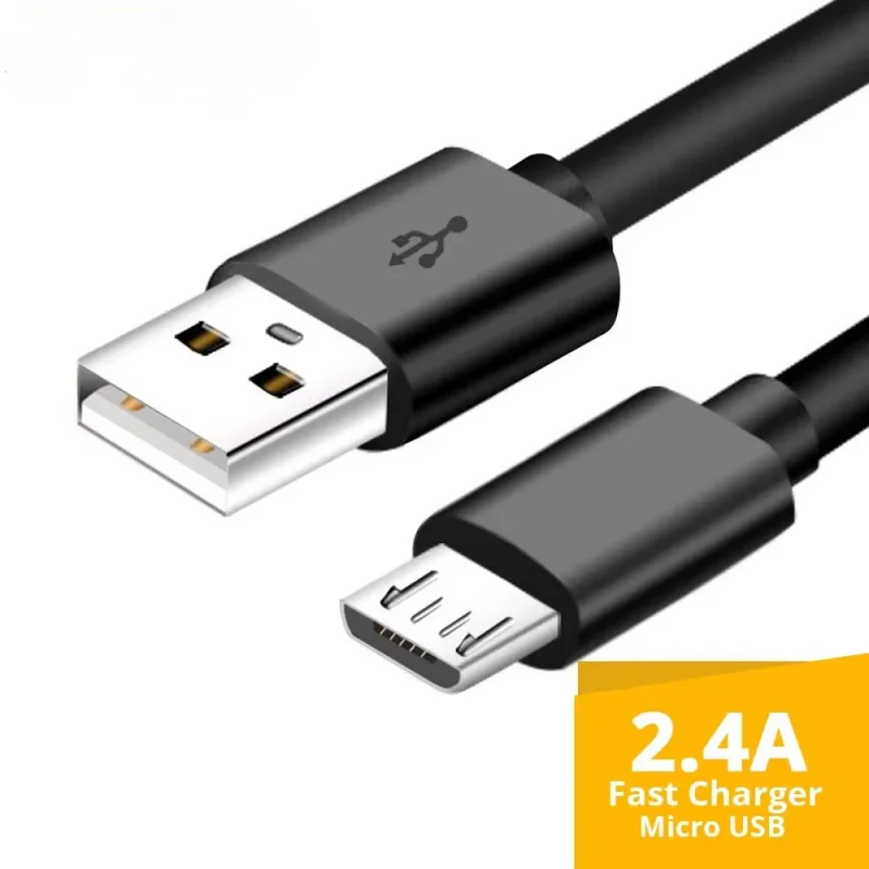 Micro USB Cable 2.4A Fast Charging Micro Data Cord For Samsung Redmi Xiaomi Android Camera Headhpone Mouse USB Extender Cable