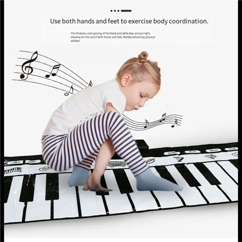 CYGJ-Piano Key Playing Pad, 24-Key Piano Playing Pad - Piano Pad With Recording, Playback, And Demonstration Functions
