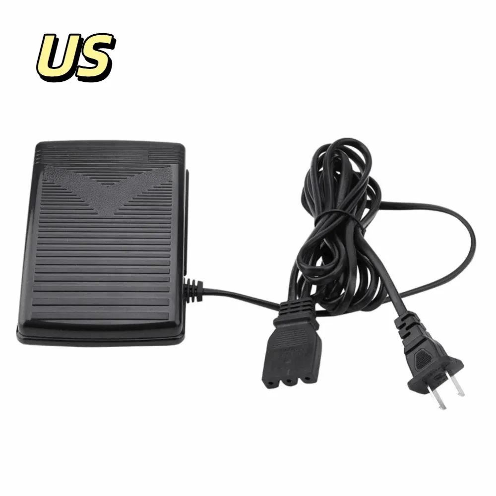 3‑Pin Connector Sewing Machine Foot Control Pedal Built‑In Power Cord Anti‑Slip Surface Speed Adjust Foot Controller