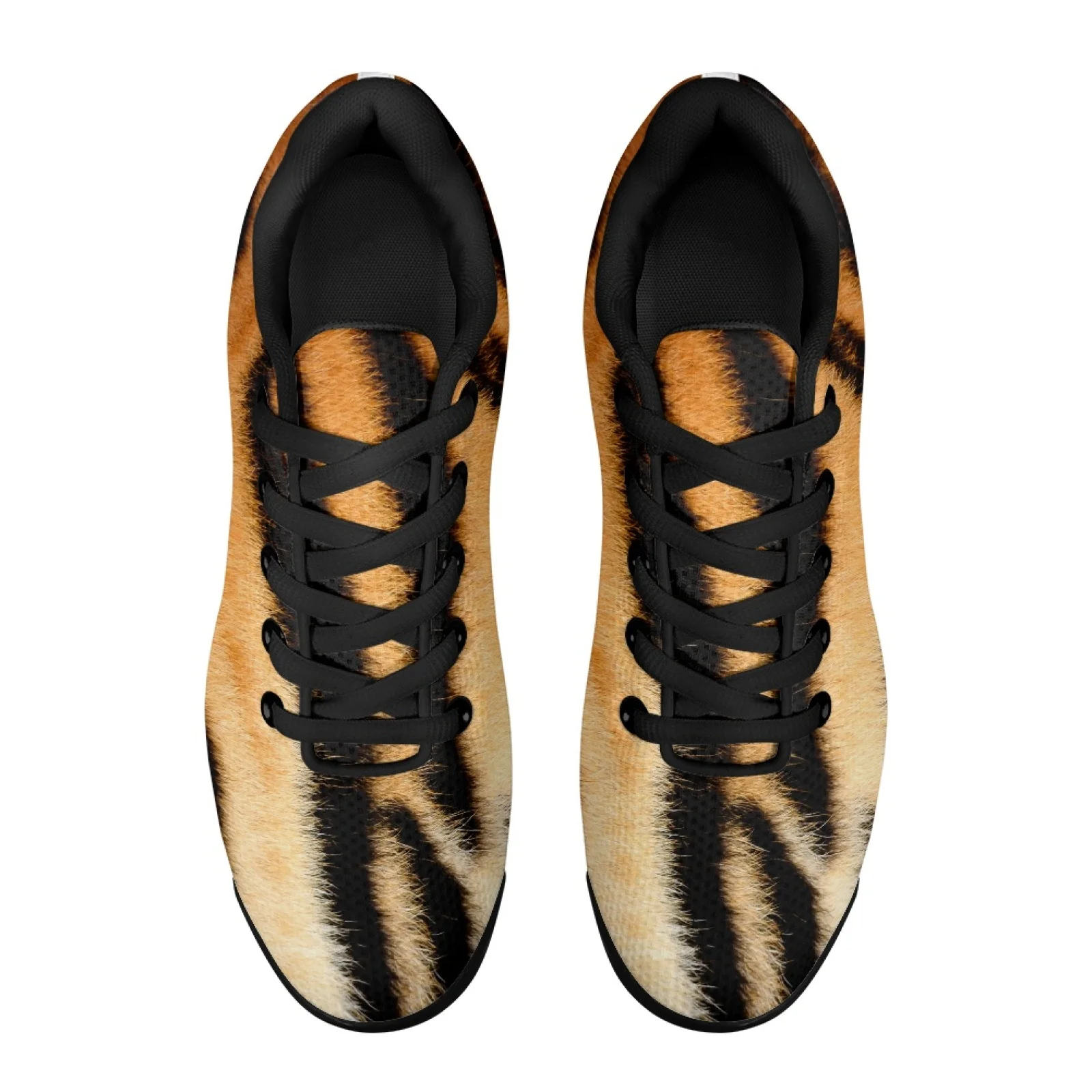 PENSTROLL Tiger Stripe Tennis Sneakers Mesh Tennis Shoes Comfortable Men's Fashion Sneaker for Gym