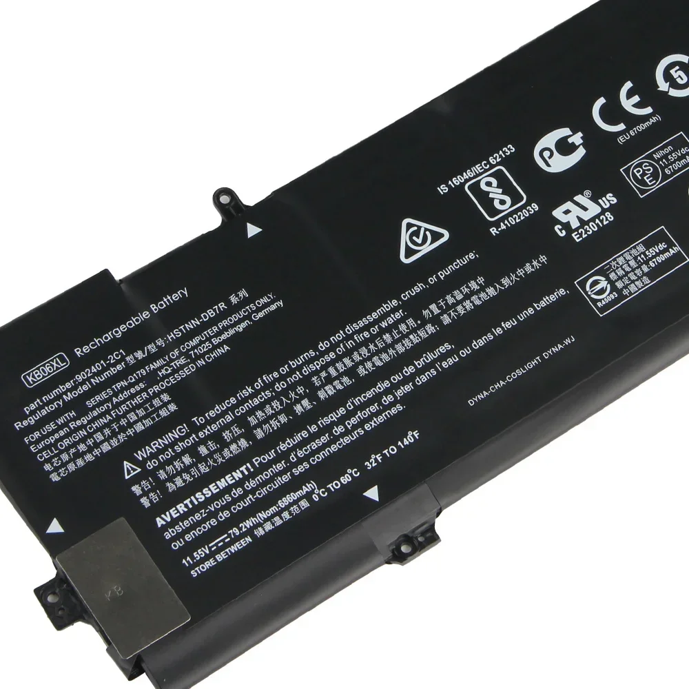 

Для HP Spectre X360 15-B Z6K97EA Z6L01EA Z6K99EA 902401-2C1 аккумулятор KB06XL HSTNN-DB7R
