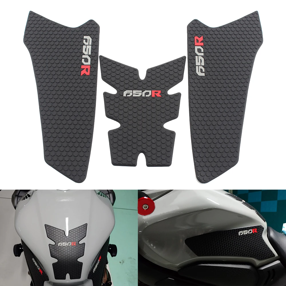 

3pcs Motorcycle Tank Pad Sticker Rubber Oil Tank Traction Pads For Honda CB650R CBR650R 2018-2021 Tank Pad Protector Accessories