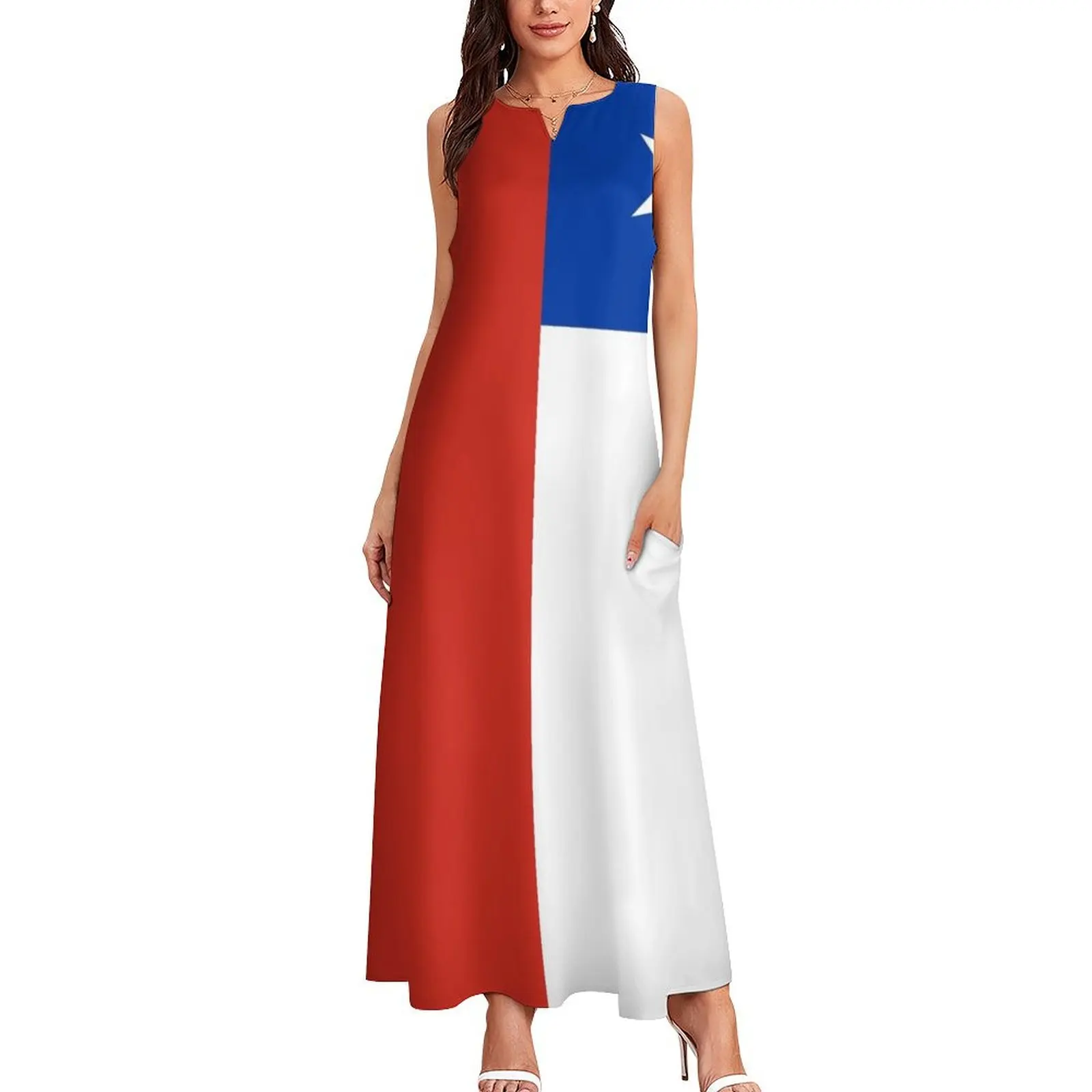 Flag of Chile, chilean flag Long Dress luxury woman party dress summer dress women 2025