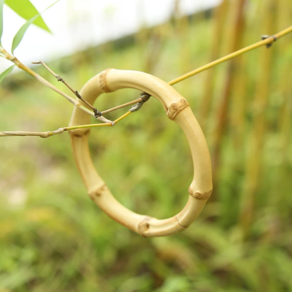 Nilerun Creative Unique Handmade Wood Rattan Thin Real Natural Bamboo Root Bracelet Bangle