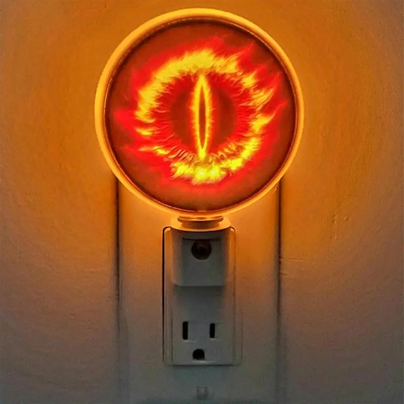 Imagem -02 - Sauron Tema Night Light Led Night Light Lâmpada de Parede Macio Não-gritante Quarto Cozinha Corredor Sala de Estar Olho de