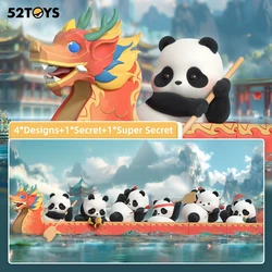 52TOYS Blind Box Panda Roll Dragon Boat Racing, Mystery Box, random Collectible Toy Desktop Decoration Panda Gift for Birthday