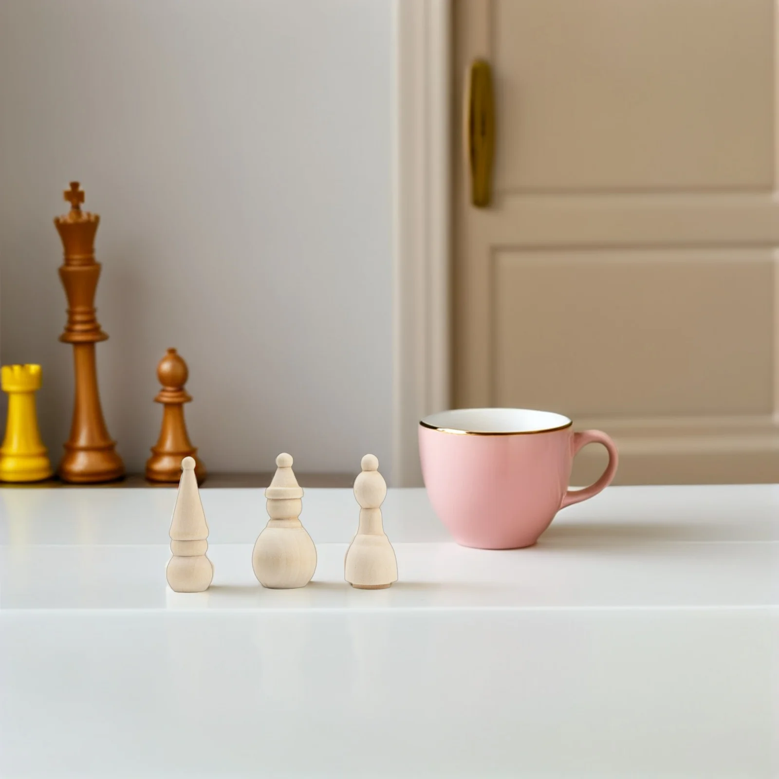 

10Pcs Unpainted Snowman Peg Wooden Craft Figures for DIY Christmas Ornament Making Art Activity Natural Finish Kit