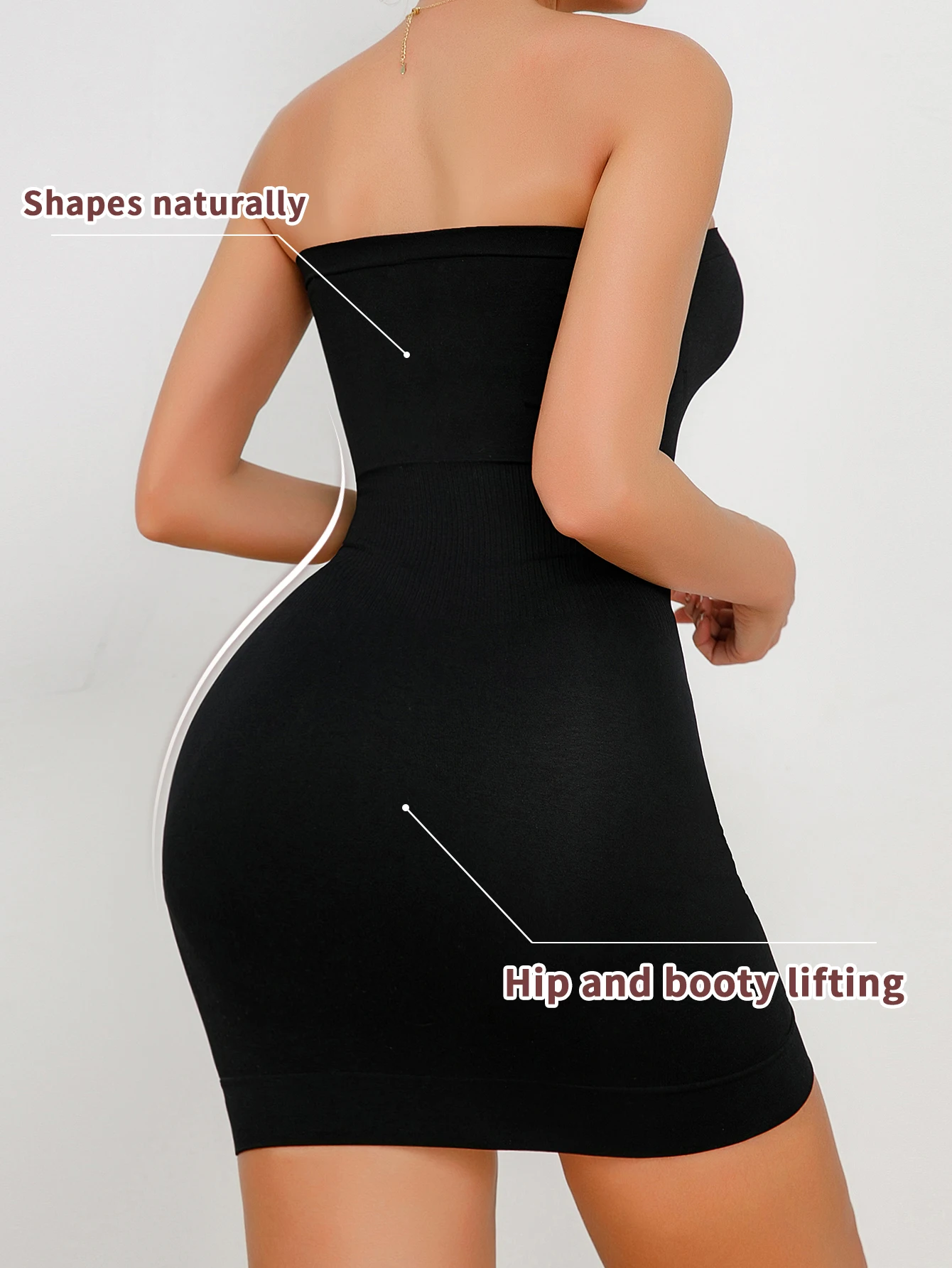 Underlay shaping skirt, no need to wear underwear, bra shaping clothes, all in one body covering buttocks, underskirt, beauty bo