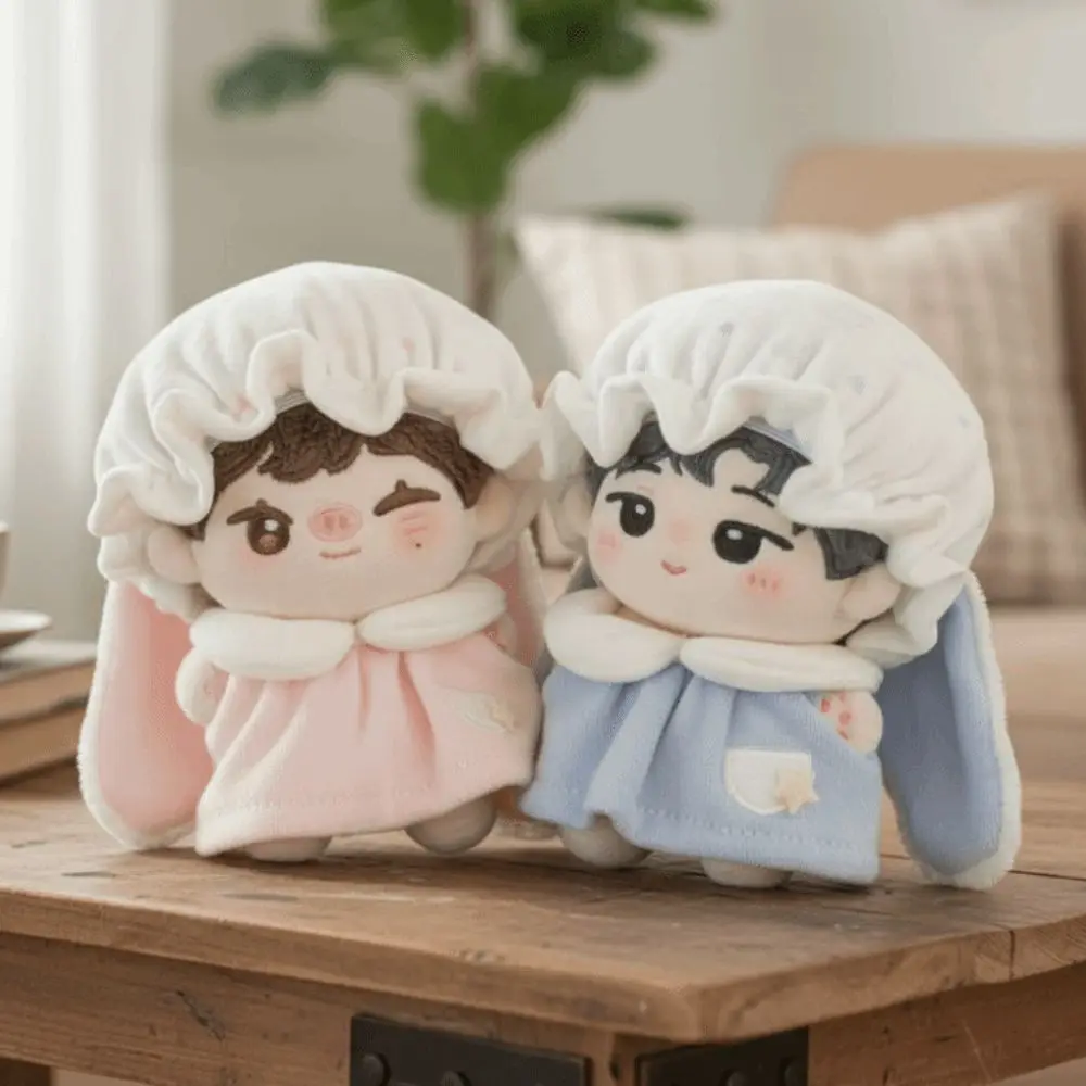 Pelele de animales, ropa de algodón de 10cm, disfraz de conejito, conjunto de ropa de algodón, ropa de dibujos animados Kawaii de 10cm, regalo para niños