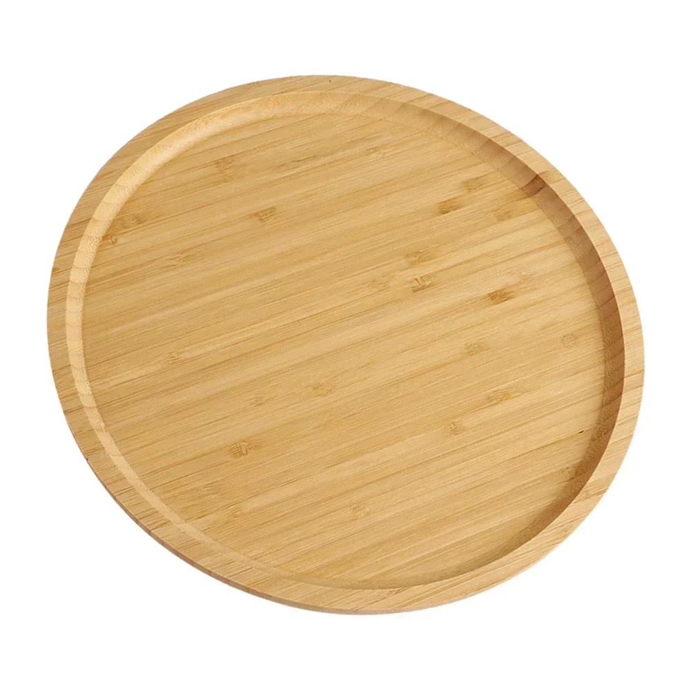 Round Wooden Serving Tray Tableware Stand Food Tray For Fruit Pizza Hotel Home Service Tray Wooden Tray 20 25 30cm