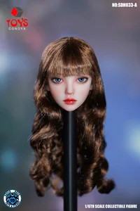 En stock Super Duck 1/6 Sculpt de cabeza de belleza SDH018 SDH021 SDH027 SDH029 SDH032 FIT 12 8 Mejores ventas 1 6 Sculpt de cabeza femenina - №3