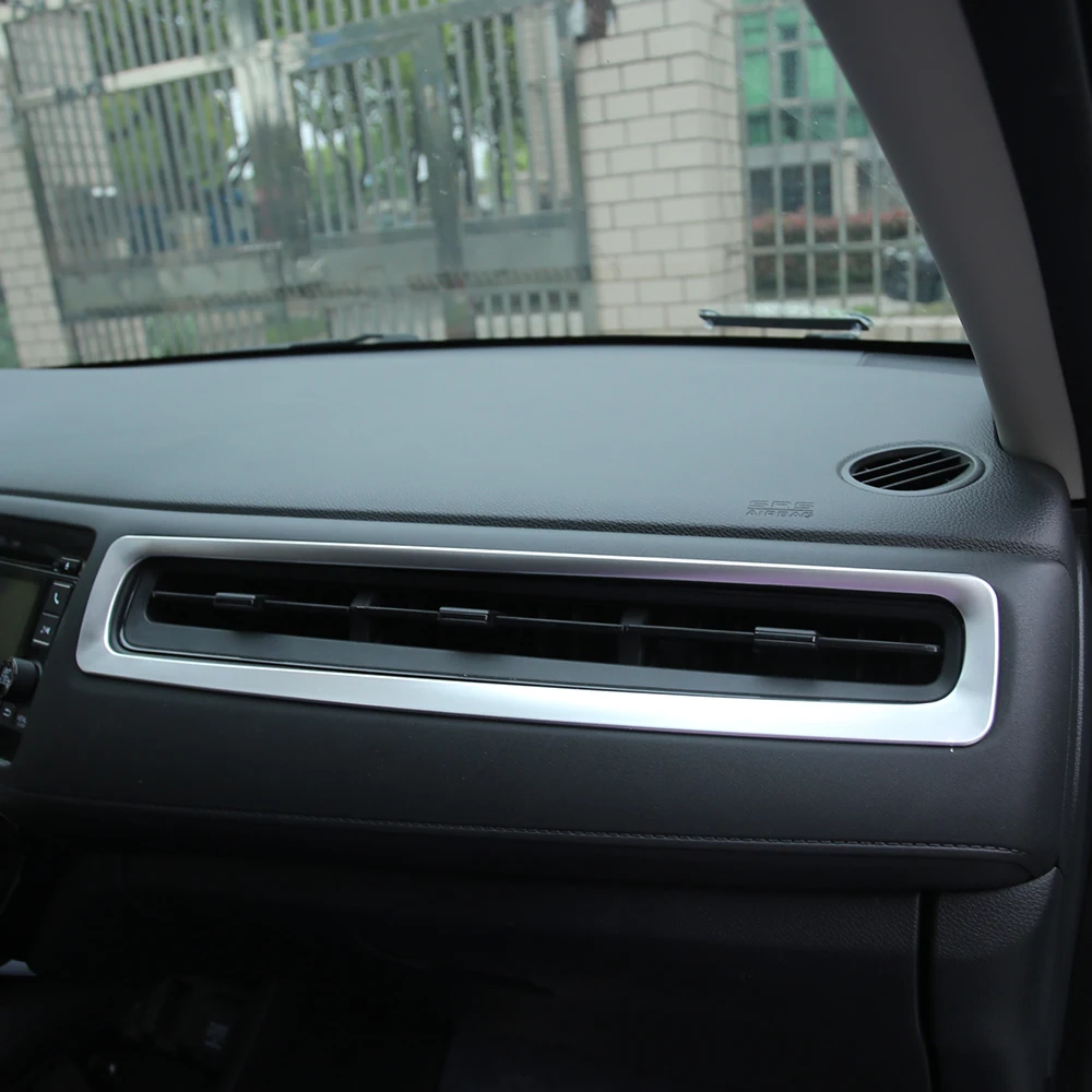 ABS CHROME INTERIOR DASH BOARD SIDE AIR VENT COVER TRIM BEZEL STYLING GARNISH MOLDING FOR HONDA HRV HR-V VEZEL 2014 - 2019 LHD