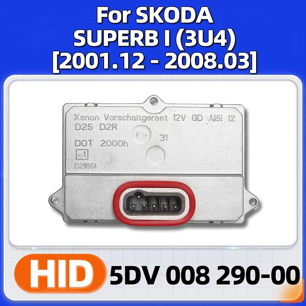 Xenon HID Control Ballast 5DV 008 290-00 5DV008290 5DV00829000 D2S D2R For SKODA SUPERB I (3U4) 2002 2003 2004 2005 2006 2007